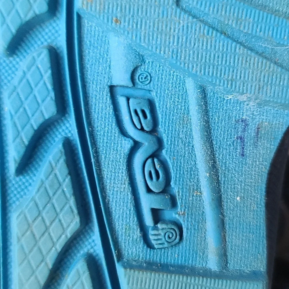 Teva Kids Blue Navy Patterned Strappy Sandals